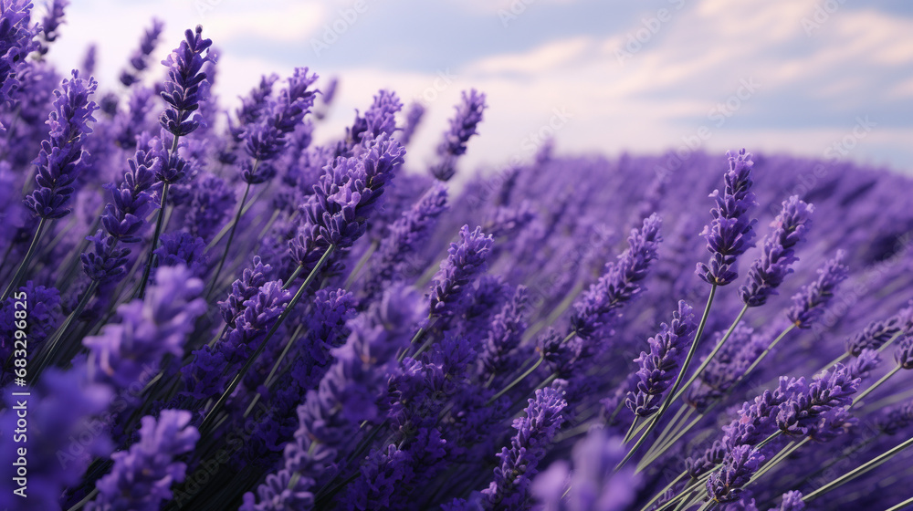 Field of lavender. 