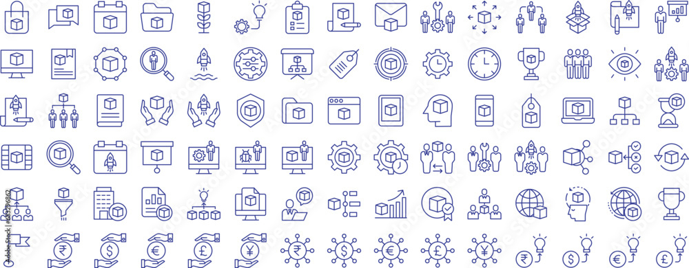 Business and marketing management outline icons set, including icons such as Distribution, Comment, Flag, Flow, Computer, Growth, , and more. Vector icon collection Business and marketing management outline icons set, including icons such as Distribution, Comment, Flag, Flow, Computer, Growth, , and more. Vector icon collection