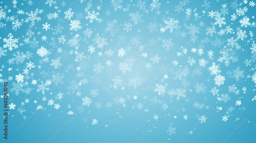 Snowflakes Falling Winter Background