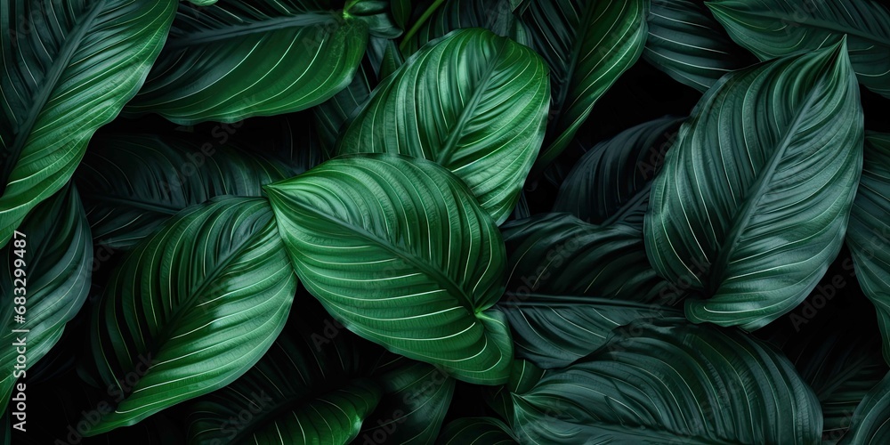 green leaf texture nature background tropical leaves