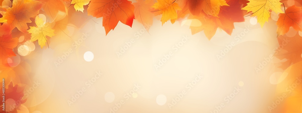 Banner frame autumn vibe with copy space for text Banner frame autumn vibe with copy space for text