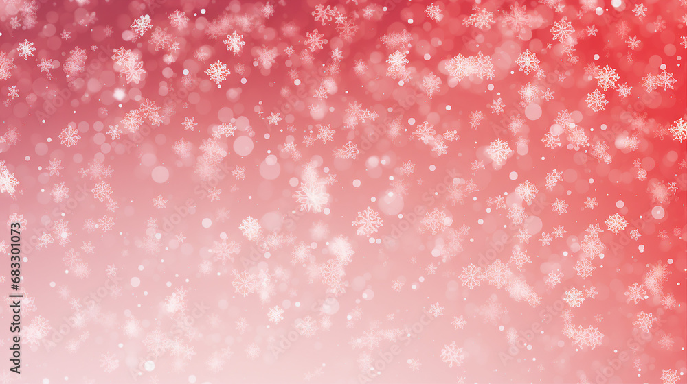 Snowy Winter Christmas Background, Festive Red Snow Scene, Holiday Winter Wonderland Snowy Winter Christmas Background, Festive Red Snow Scene, Holiday Winter Wonderland