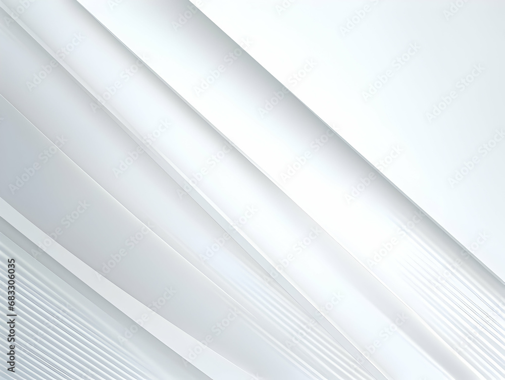 Fototapeta premium Abstract white and grey background, stripes background with geometric shape, white dotted background, white background