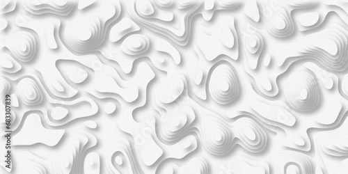  Black-white background from a line similar to a. Natural printing illustrations of Map in Contour Line Light topographic topo contour map and Ocean layers, flat fiber structures, holes, macro texture
