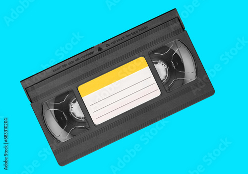 front view of an old video tape