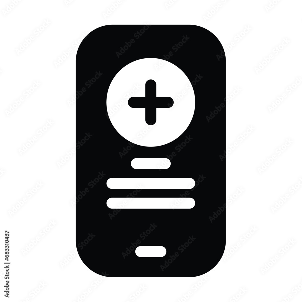Fototapeta premium Medicine app icon