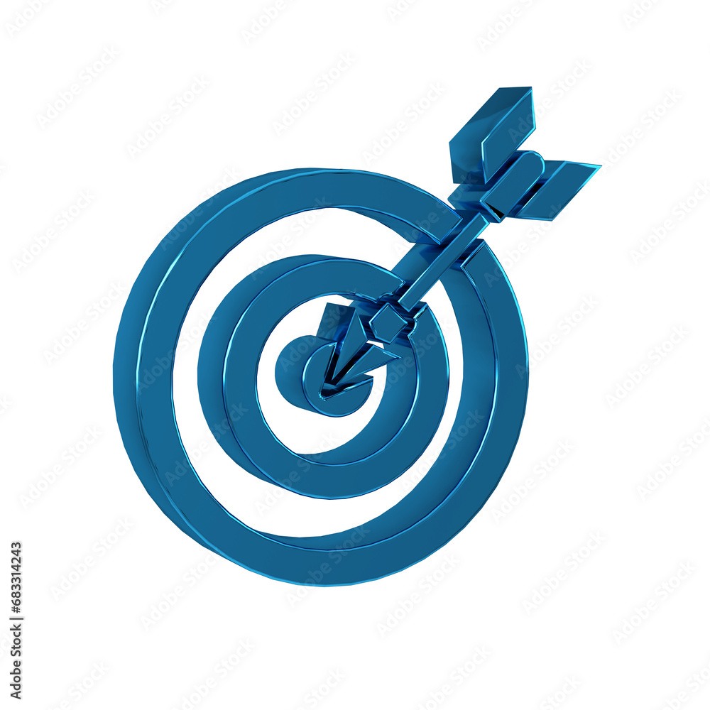 Blue Target with arrow icon isolated on transparent background. Dart board sign. Archery board icon. Dartboard sign. Business goal concept. Blue Target with arrow icon isolated on transparent background. Dart board sign. Archery board icon. Dartboard sign. Business goal concept.