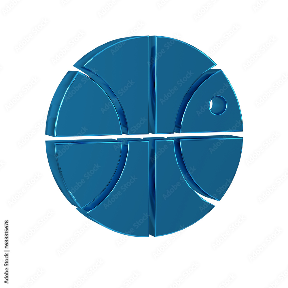 Blue Basketball ball icon isolated on transparent background. Sport symbol. Blue Basketball ball icon isolated on transparent background. Sport symbol.