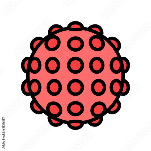 tactile toy fidget color icon vector. tactile toy fidget sign. isolated symbol illustration