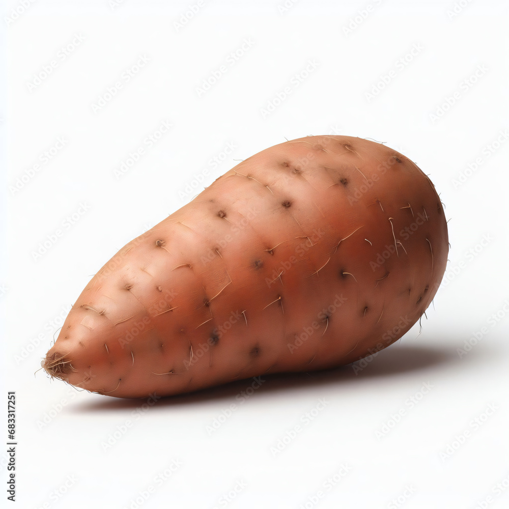 Yam� Fresh Vegetable Isolated on White Background Yam� Fresh Vegetable Isolated on White Background
