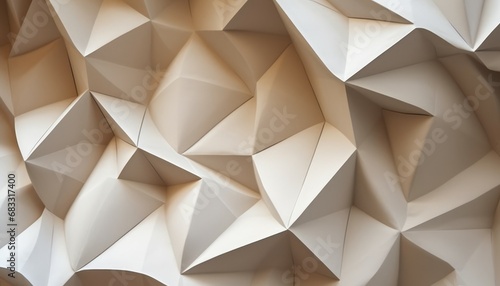 Architecture d'architecture de murs en papier géométriques