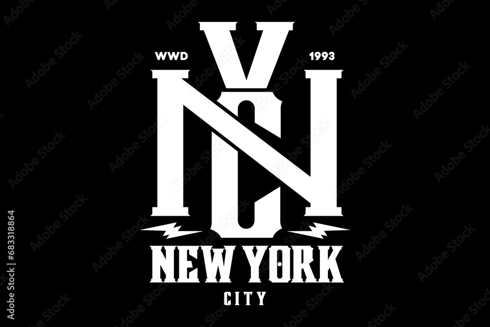 Urban new york Streetwear graphic design vector template print file
