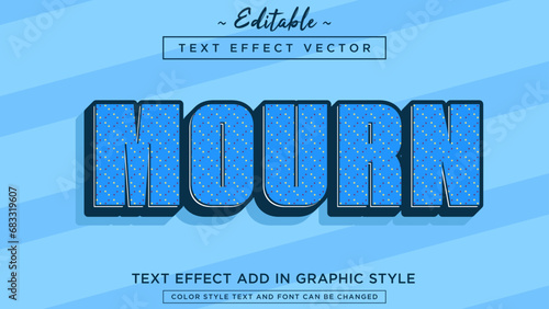 Lovely color combination vector text effect style fully editable text effect