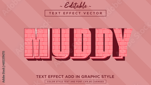 Attractive looking text effect style with cool color combination vector