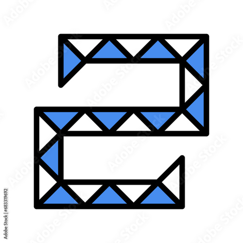 twisting toy fidget color icon vector. twisting toy fidget sign. isolated symbol illustration