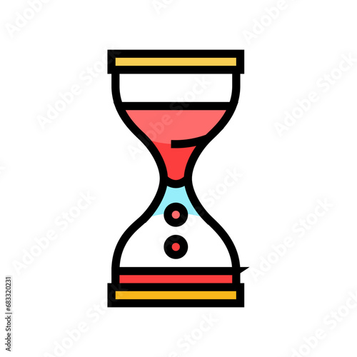 liquid timer fidget toy color icon vector. liquid timer fidget toy sign. isolated symbol illustration