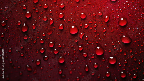 Close-up of red wine in glass with water droplets condensation.