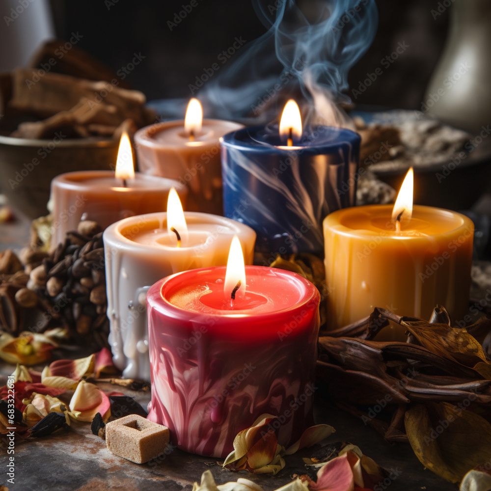 Scented candles. Scented candles.
