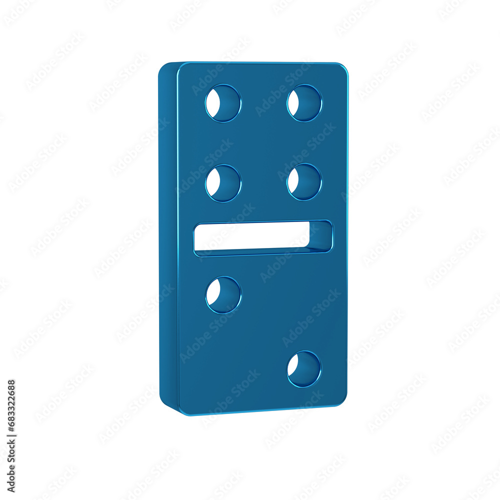 Blue Domino icon isolated on transparent background. Blue Domino icon isolated on transparent background.