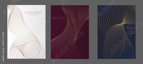 A pattern of wavy lines. Template for interior design, packaging, social networks. An idea for creative design