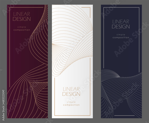 A pattern of wavy lines. Template for interior design, packaging, social networks. An idea for creative design