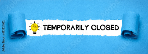 temporarily closed	 photo