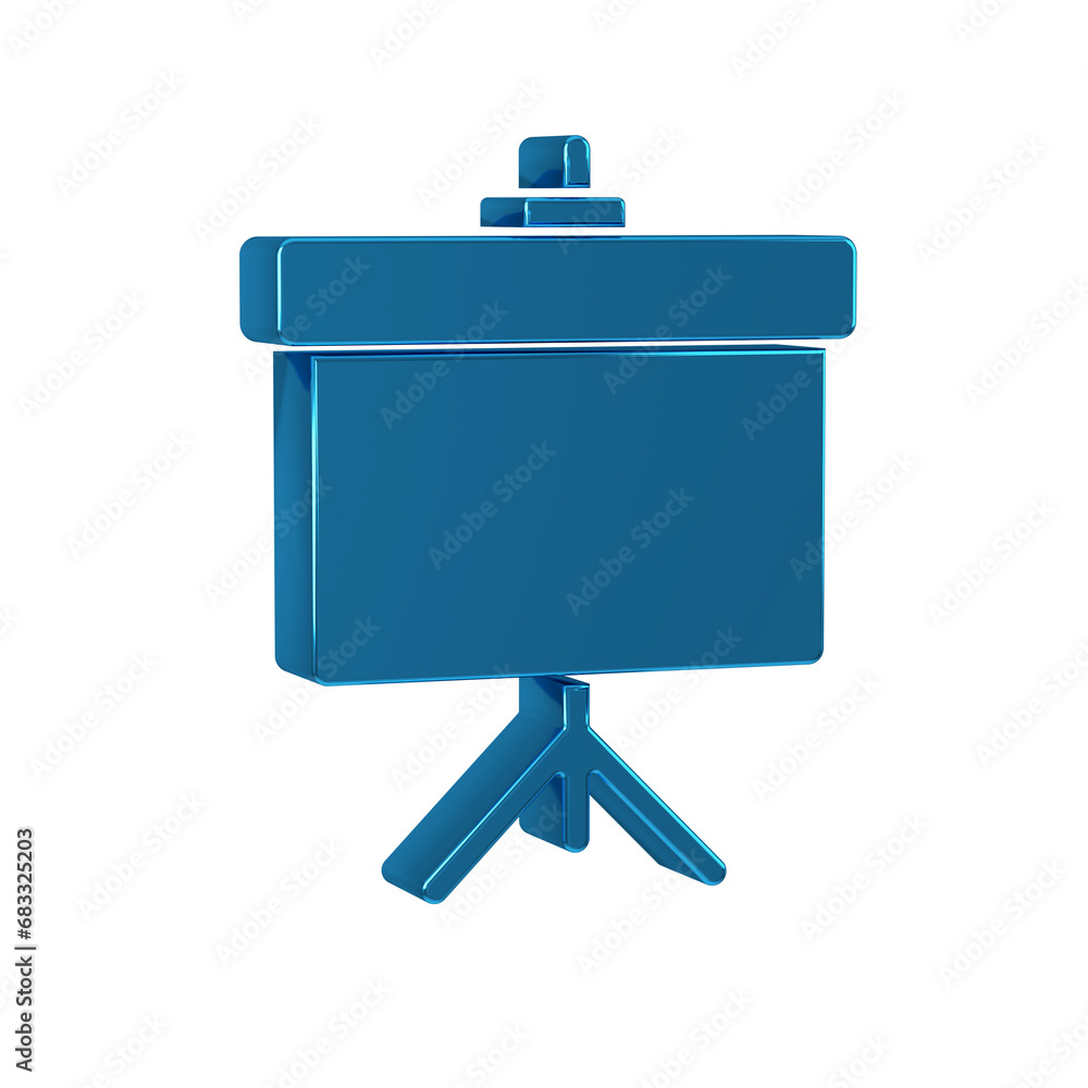 Blue Presentation board with graph, schedule, chart, diagram, infographic, pie graph icon isolated on transparent background. Blue Presentation board with graph, schedule, chart, diagram, infographic, pie graph icon isolated on transparent background.