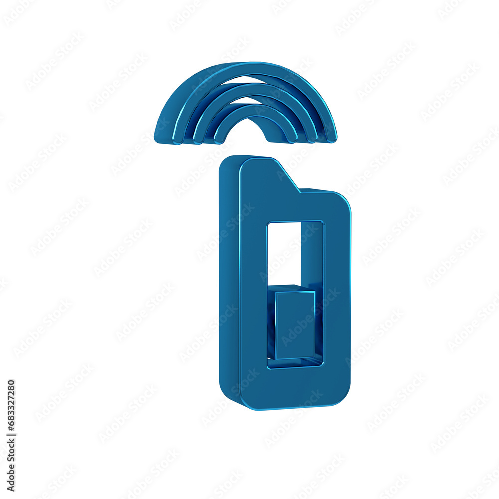 Blue Car key with remote icon isolated on transparent background. Car key and alarm system. Blue Car key with remote icon isolated on transparent background. Car key and alarm system.