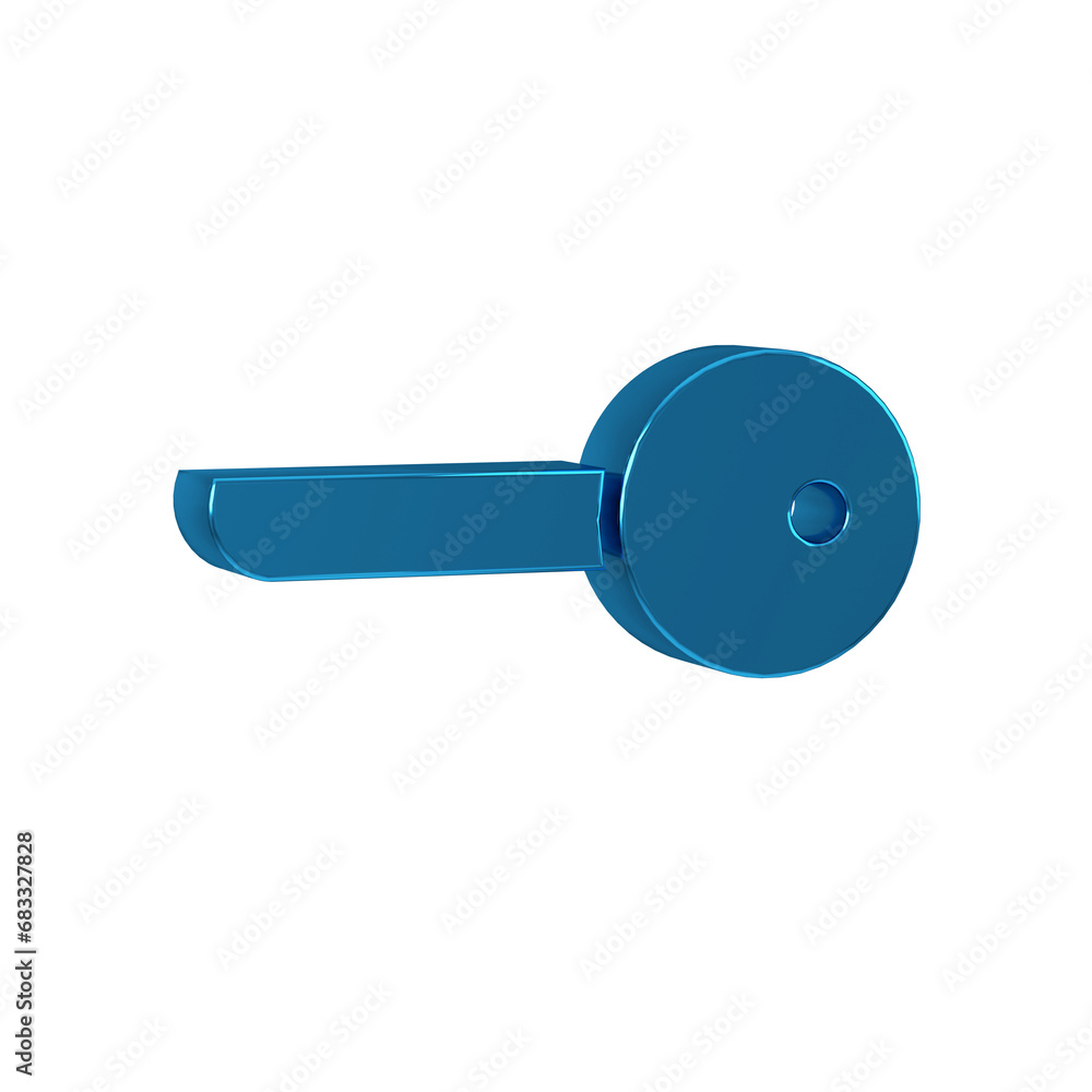 Blue Key icon isolated on transparent background. Blue Key icon isolated on transparent background.