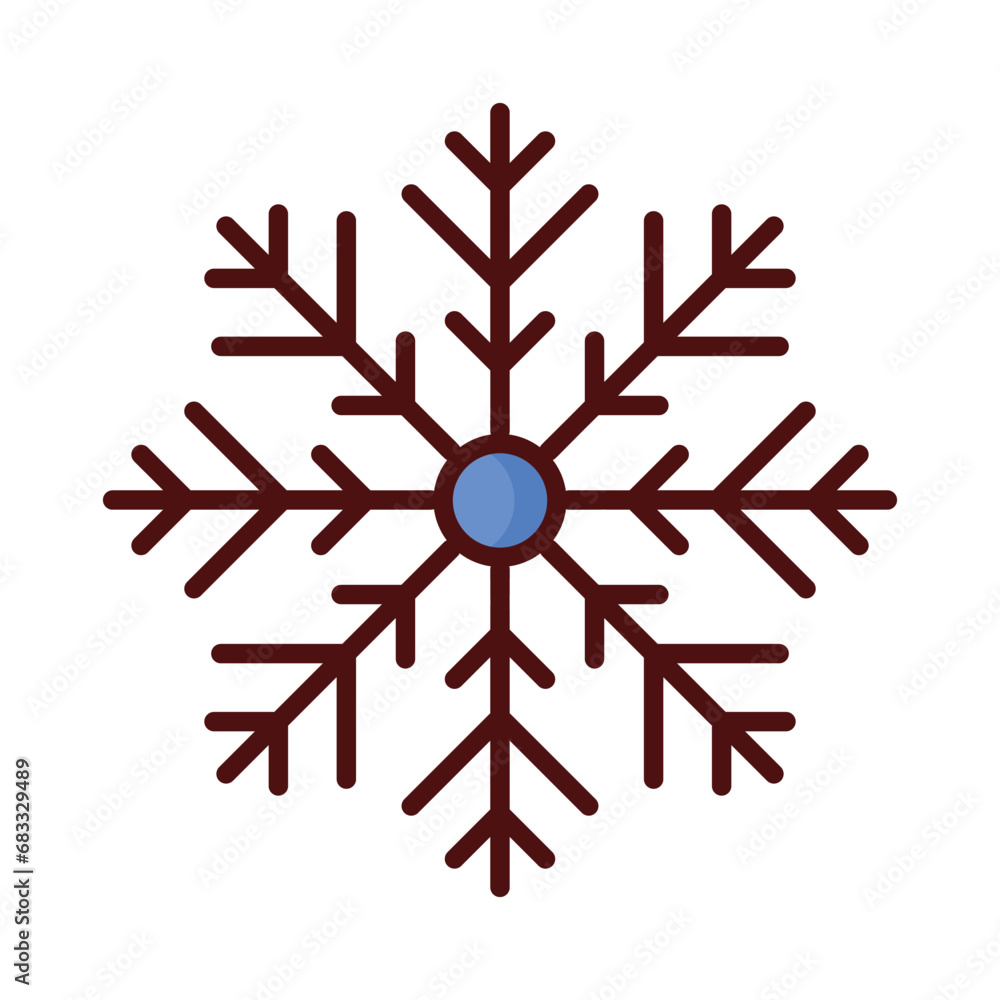 Snow icon isolate white background vector stock illustration Snow icon isolate white background vector stock illustration
