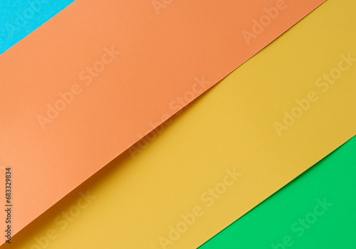 Orange and yellow sheets of paper