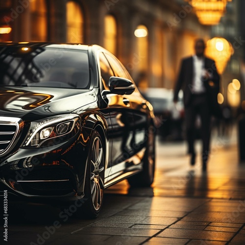 Professional driver near luxury car, closeup. Chauffeur service © Nimble Web Solutions