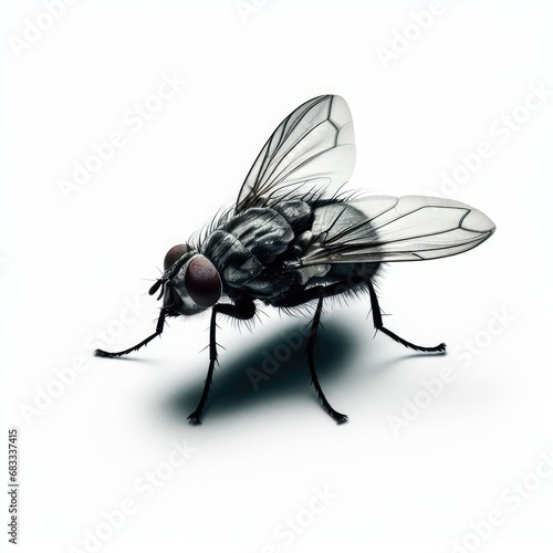 fly isolated on white