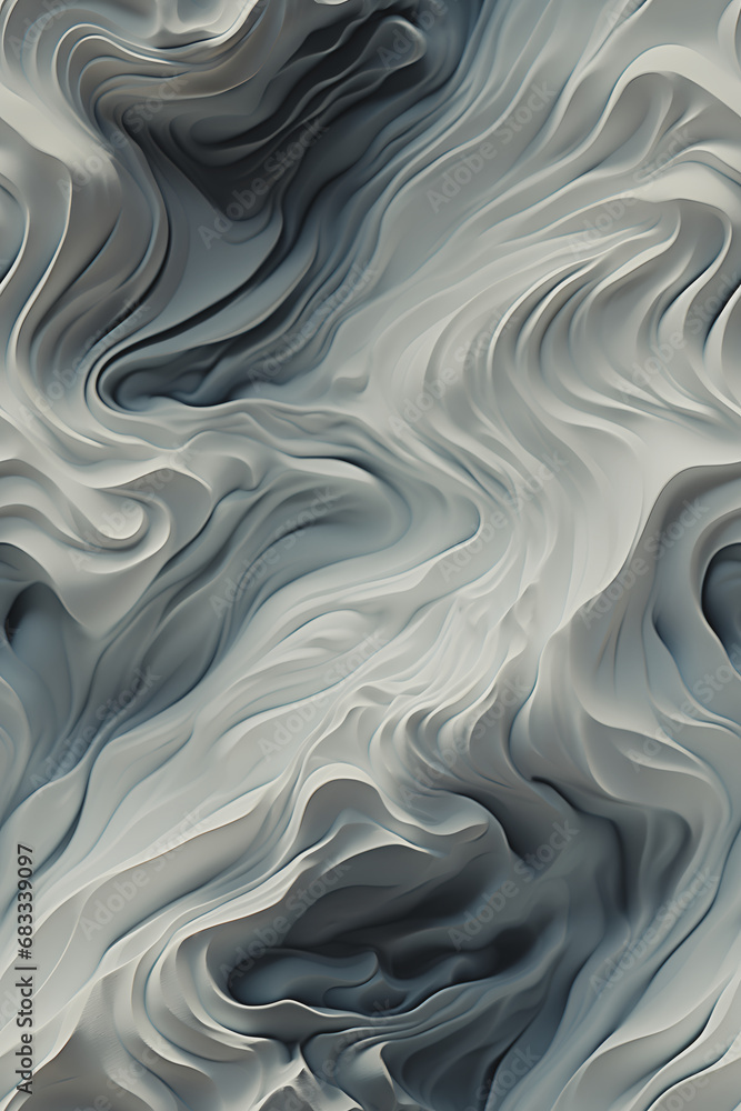 Waves white and grey ,seamless texture