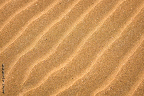 Pattern of the sand on the beach in Spain