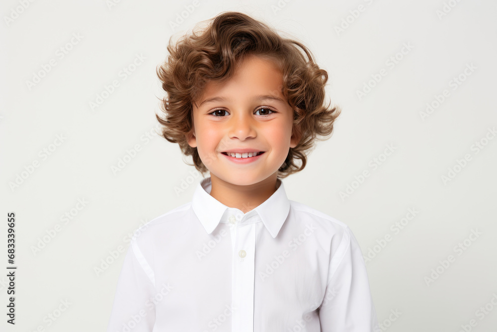 Youthful Jubilation: Delighted Boy's Portrait Youthful Jubilation: Delighted Boy's Portrait