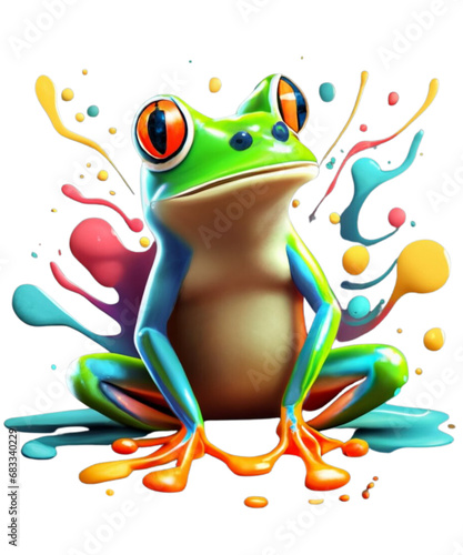 red eyed tree frog  frog fullcolor  