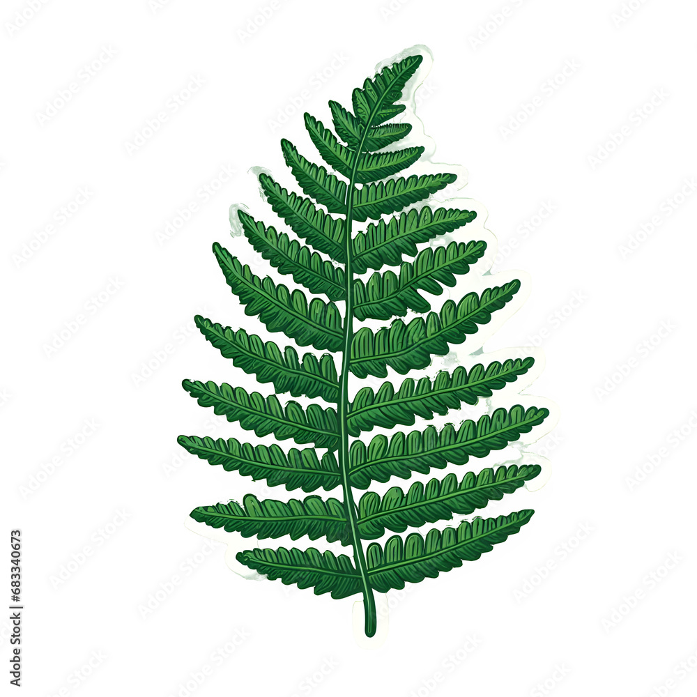 Obraz premium Fern leaf sticker 