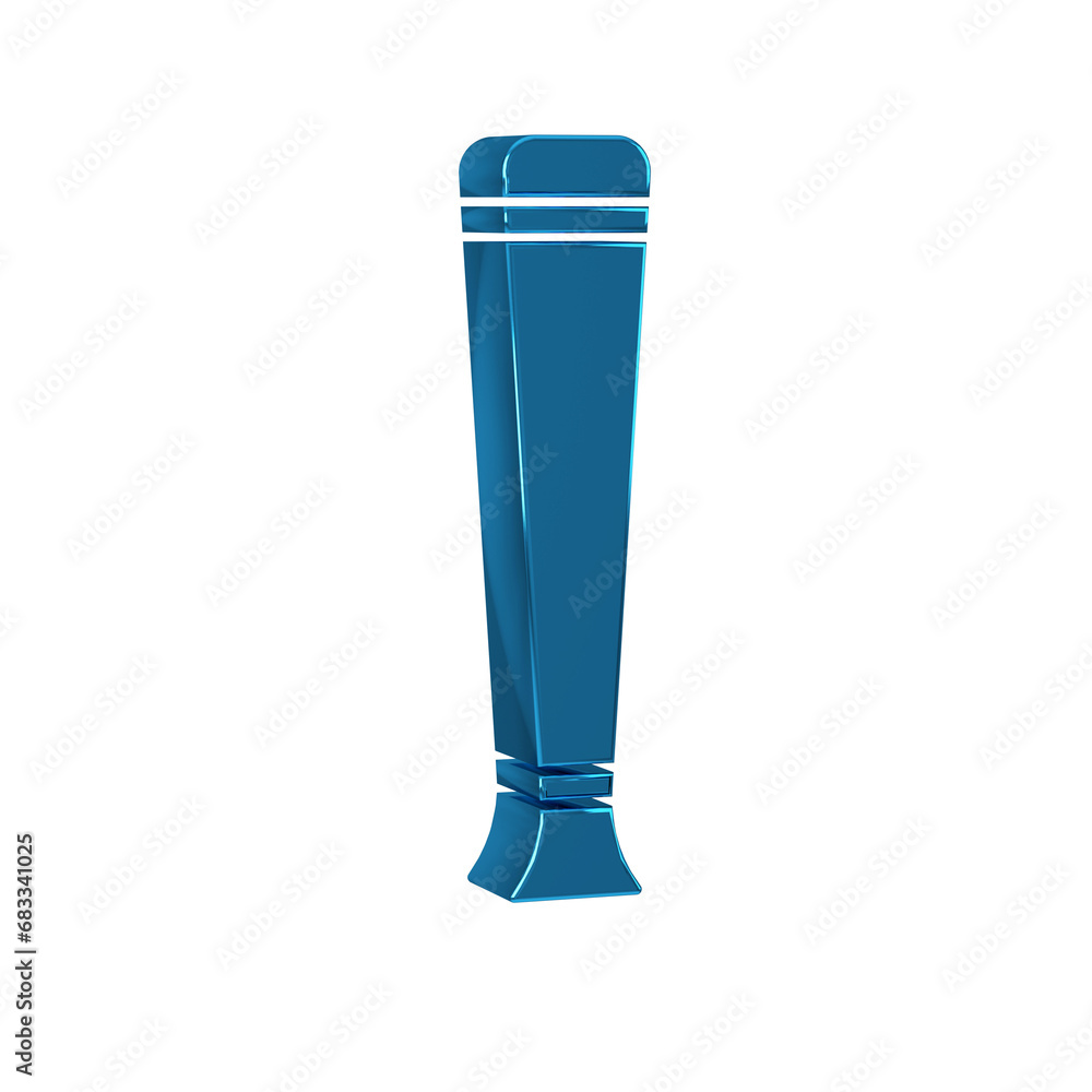 Blue Police rubber baton icon isolated on transparent background. Rubber truncheon. Police Bat. Police equipment. Blue Police rubber baton icon isolated on transparent background. Rubber truncheon. Police Bat. Police equipment.