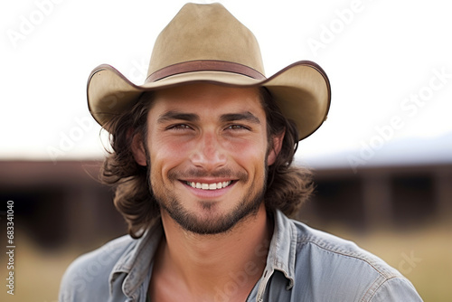 handsome young man in hat