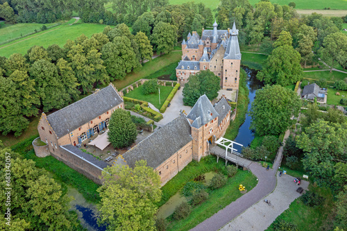 Aerial from castle Doorwerth in Gelderland the Neteherlands © Nataraj