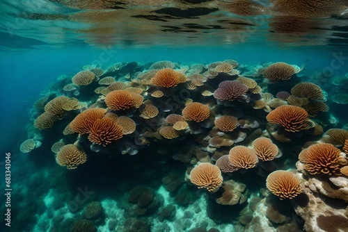 coral reef in the sea