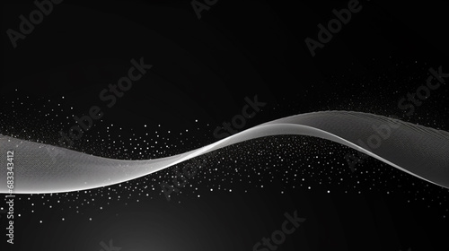Dot line wave isolated on white background © Furkan