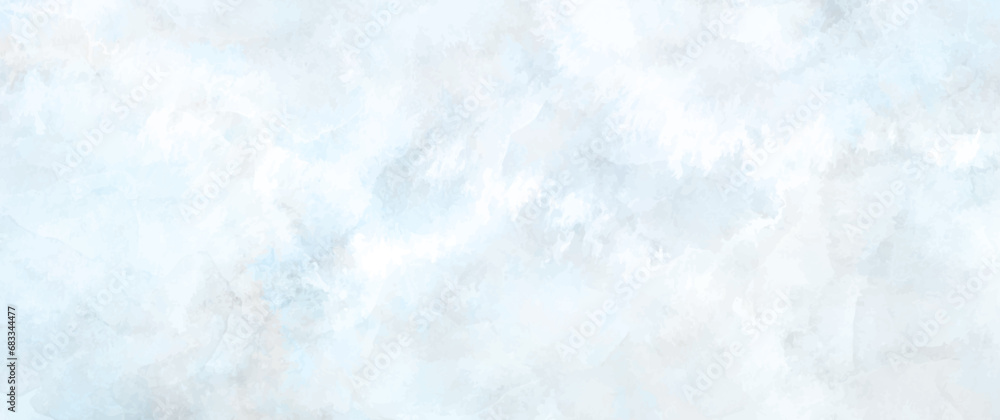 Light blue winter texture art vector background for cover design, poster, cover, banner, flyer, cards. Ice. Cold. Frozen water. Hand-drawn brush strokes. Christmas abstract illustration for background
