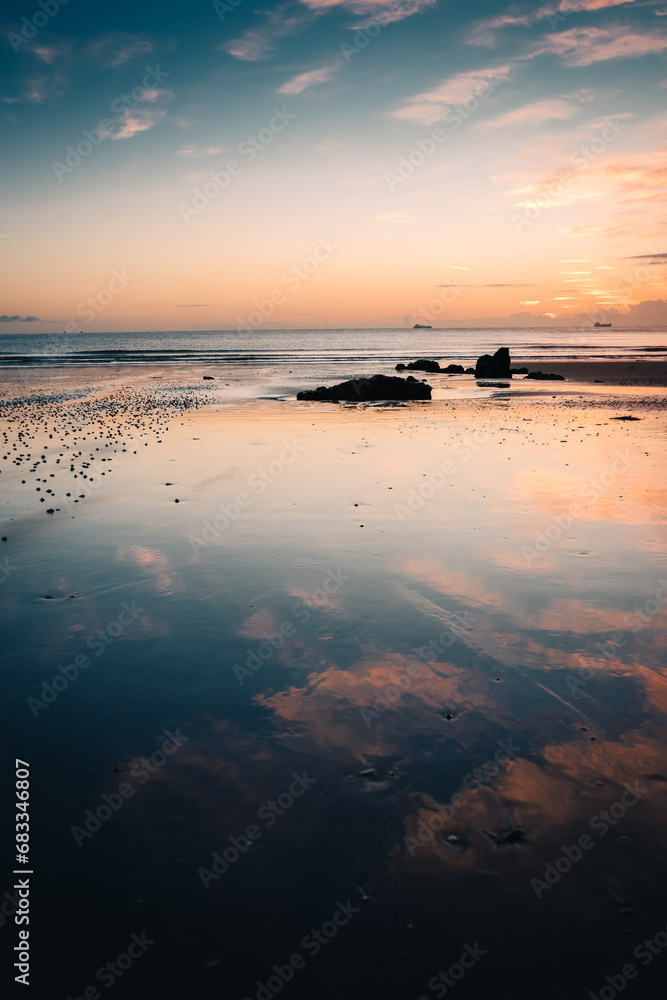 A beautiful sunrise at the beach