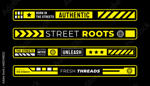 Stripes for Clothing design. Street, Urban, Slogan, Hip Hop and Y2K Style. for screen printing designs for t-shirts, hoodies, jackets and others