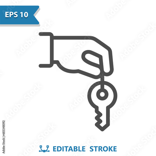 Home Owner Icon. Realtor, Hand, Key