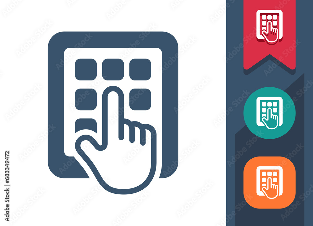 Tablet Icon. Hand, Finger, Touch, Touchscreen, Apps Tablet Icon. Hand, Finger, Touch, Touchscreen, Apps