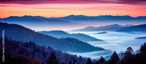 Daybreak in the Smokey Mountains photo