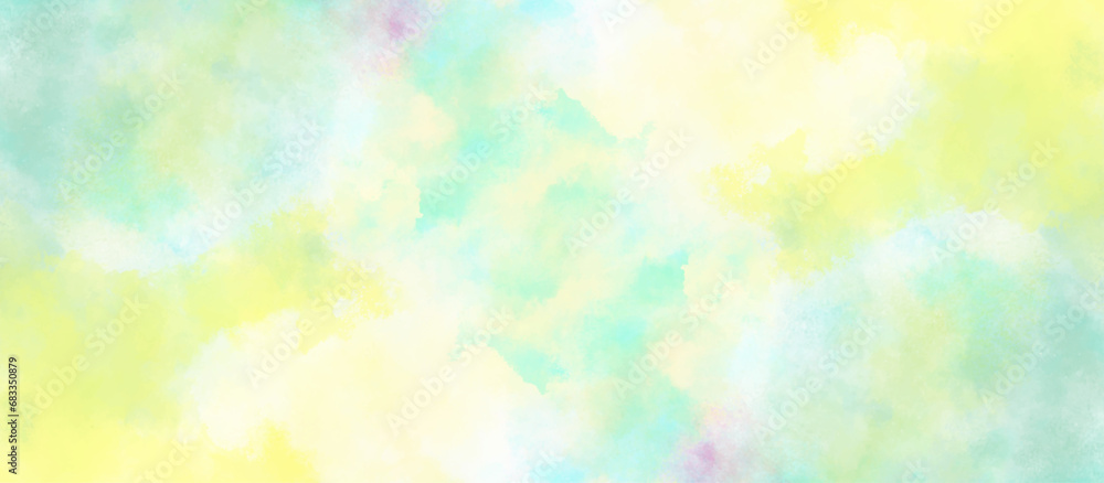 abstract colorful background with bokeh .Beautiful and colorful soft watercolor background with multicolor texture .Color splashing on paper .Light an hand drawn watercolor texture with grunge.   